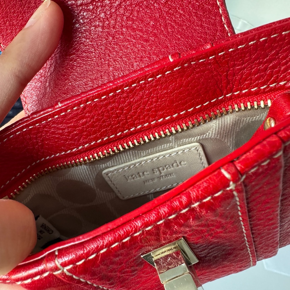 Kate Spade Red Leather Wallet - Picture 7 of 8